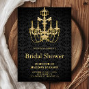 Search for chandelier bridal shower invitations Glam