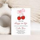 Search for red bow invitations Berry sweet