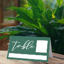 Search for emerald green place cards Minimalist