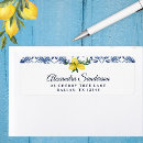 Search for navy and yellow return address labels Citrus