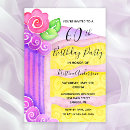 Search for cute 60th invitations Floral
