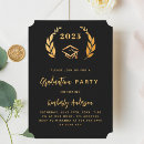 Search for ticket graduation invitations Black
