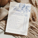 Search for blue bridal shower games Before i do