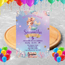 Search for mermaid girl birthday invitations Water