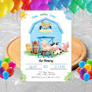 Search for barnyard 2nd birthday invitations Cute