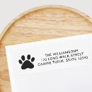 Search for dog paw print return address labels Cute