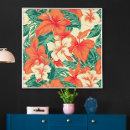 Search for tropical flowers posters Pattern