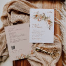 Search for autumn floral wedding invitations Qr code