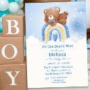 Search for teddy bear baby boy shower invitations Cub