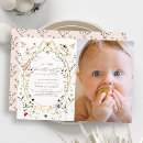 Search for butterfly 1st birthday invitations Wildflower