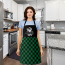 Search for green plaid aprons Baker