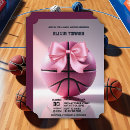 Search for basketballs invitations Pink