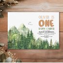 Search for happy camper 1st birthday invitations Mountain
