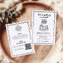 Search for whimsical invitations Black and white