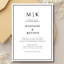 Search for classic black and white wedding invitations Traditional