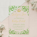 Search for clover bridal shower invitations Watercolor