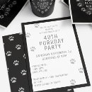 Search for paw print invitations Cat lover