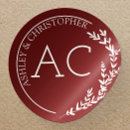 Search for crimson wedding stickers Modern
