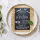 Search for chalkboard christening invitations Rustic
