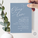 Search for romantic bridal shower invitations Dusty blue