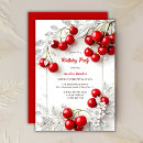 Search for red and silver birthday invitations Floral