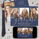 Search for rose gold graduation announcement cards Photo collage