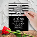 Search for silver white bridal shower invitations Black and white