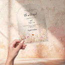 Search for elegant clear wedding invitations Boho