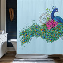 Search for peacock blue shower curtains Bird