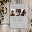 Search for grey graduation invitations High school graduate