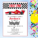 Search for red race car invitations Cute