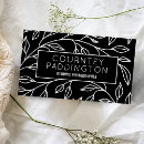 Search for black and white business cards Beauty salon