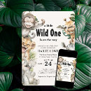 Search for wild jungle baby shower invitations A little wild one