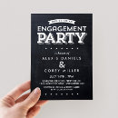Search for chalkboard engagement party invitations Simple
