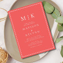 Search for hot pink wedding invitations Black and white