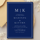 Search for blue and white wedding invitations Minimalist
