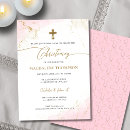Search for gold cross christening invitations Typography