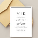 Search for classic black and white wedding invitations Modern