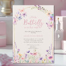 Search for pink butterfly invitations Wildflowers