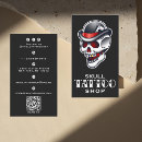 Search for skull business cards Qr code