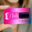 Search for nail business cards Typography