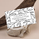 Search for black and white business cards Beauty salon