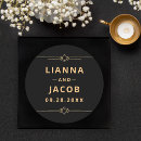 Search for art deco wedding stickers Modern