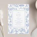 Search for classic french wedding invitations Blue and white
