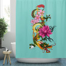 Search for oriental shower curtains Teal