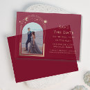 Search for burgundy gold save the dates Engagement