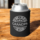 Search for fathers day can coolers Black and white