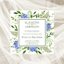 Search for wedding reception invitations Blue
