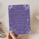 Search for purple butterfly wedding invitations Floral