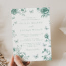 Search for green butterflies wedding invitations Vintage